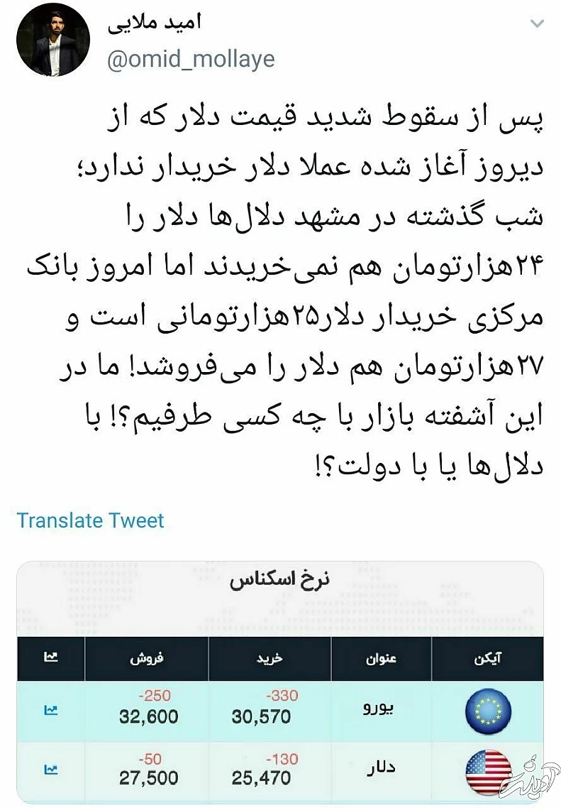 دولت نمی‌خواهد قیمت دلار کاهشی شود؟!